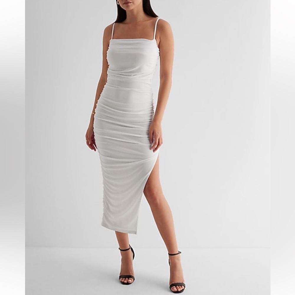 NEW Body contour slit midi dress